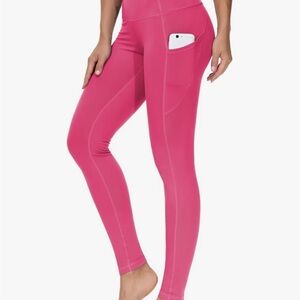 Vibrant Pink Leggings with Pocket